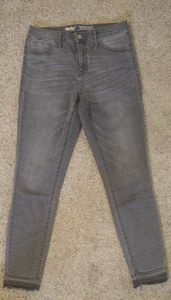 Mossimo denim jeggings, distressed gray, 8/29R